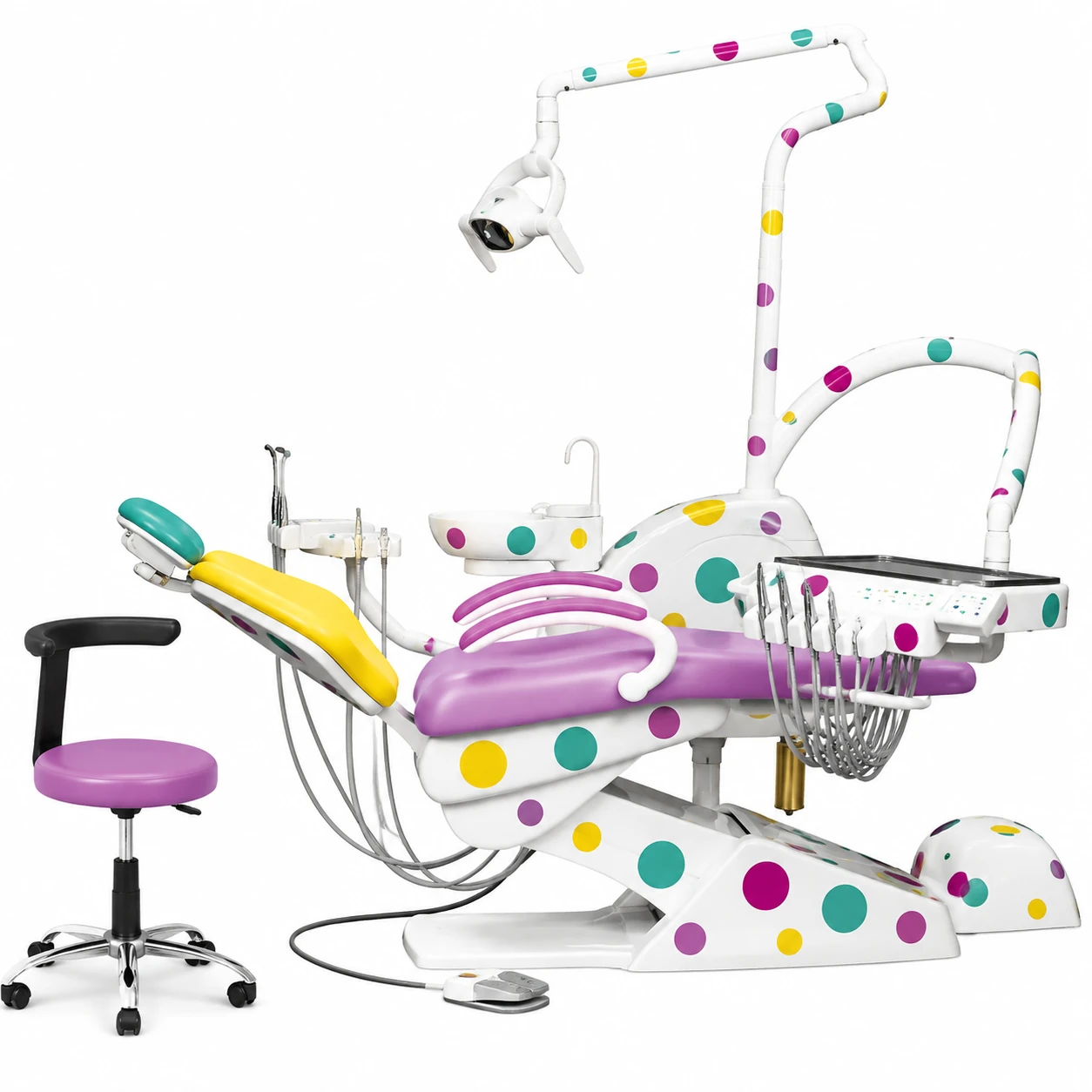 یونیت دندانپزشکی اطفال دنتوس Dentus مدل CHC 3006 شلنگ از پایین